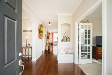Entry Foyer - dining room to left, office to right, and living room straight ahead
