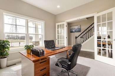 Virtually Staged Home Office