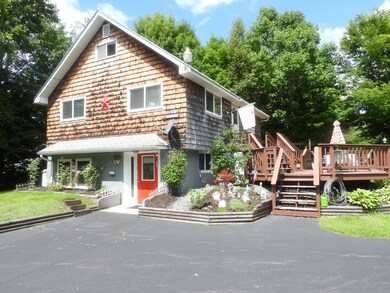 Front and side of house