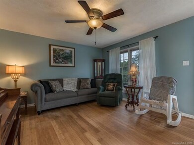Living Room with Bamboo Flooring