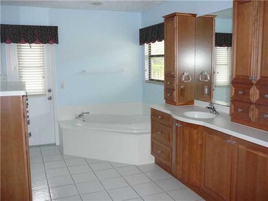 Master Bath/Spa. Lots of storage in custom cabinet