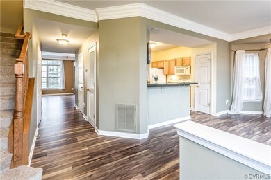 Newer faux wood laminate floors on first level