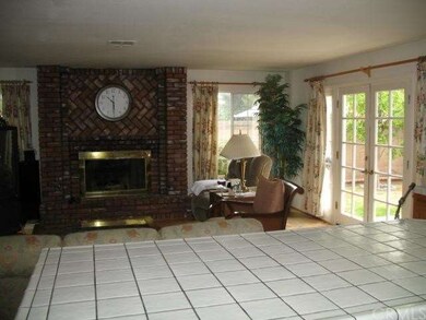 View of family room from kitchen