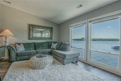 The living room gets amazing natural light.