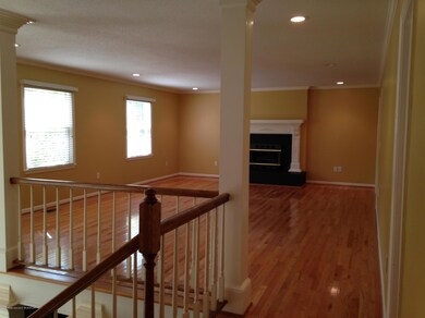 Great room with hardwood floors