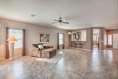 Huge living room/dining area