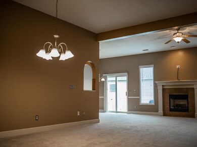 Formal dinning open to living room and kitchen/bre