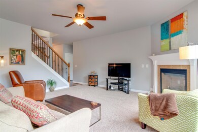 Another view of the living room. . . neutral fresh paint throughout