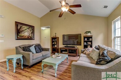 Living Room with Vaulted Ceilings