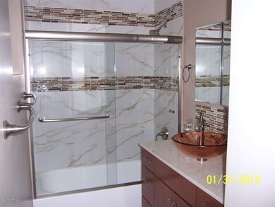 Remodeled hall bathroom