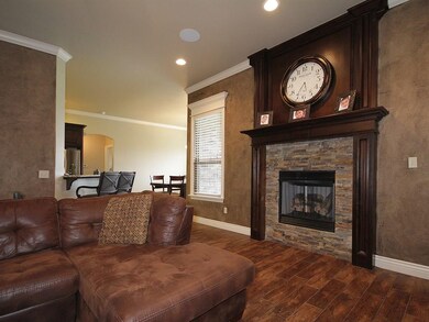 Living area opens to kitchen and Eating area