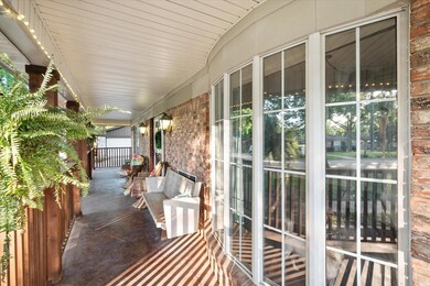 View of patio with covered porch