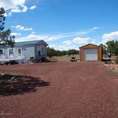 gravel drive & garage