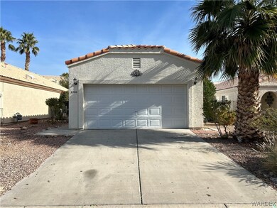 View of home's exterior with a garage