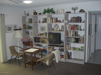 Living Room area with shelving