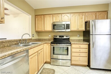 Kitchen includes ample cabinet space as well as a