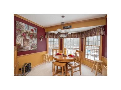 Dining Room with open views to the woods.