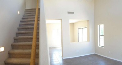 Stair Case and Living Room