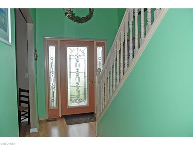 Leaded Glass Door, 2 Story Foyer with Newer Lamina