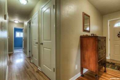 Interior doors are new and a classic style.