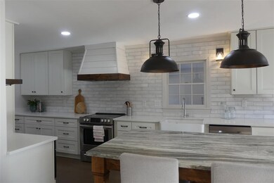 Large Kitchen has lots of storage and counter spac