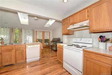 Open kitchen...note the skylights!