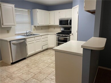 Breakfast bar off of kitchen