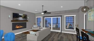 Living Room with Lake View