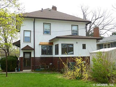 Exterior Front. Exterior stucco has been repaired-