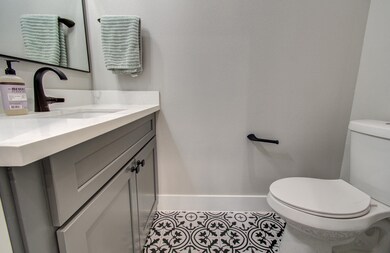 Another view of the first floor powder bath.