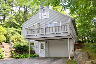 Garage, basement entry and deck. Additional shared