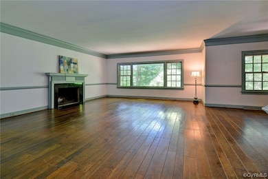 Great room with wood burning fireplace