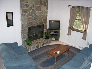 Living Room. The living room has a full height sto