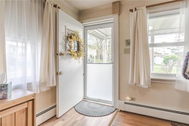 Main entrance with storm door