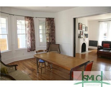 Dining Room. Dining room with bay windows looking 