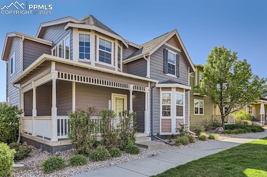 View of front of property with a porch