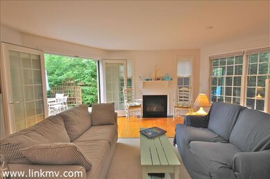 Living room with deck access