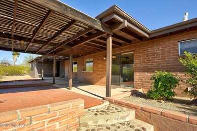 Back patio with Ramada