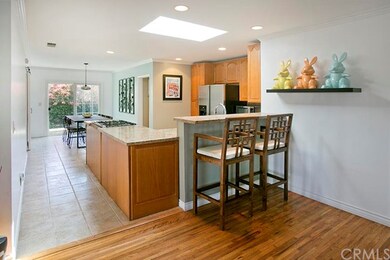 Open kitchen with breakfast bar