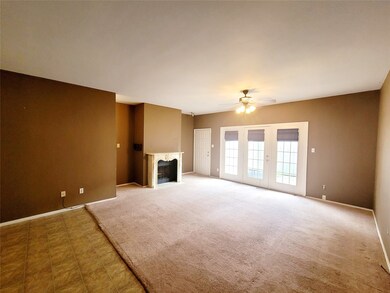 Fireplace in the living room