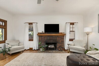 Fireplace in living room