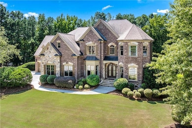 Striking European-style façade with elegant brickwork