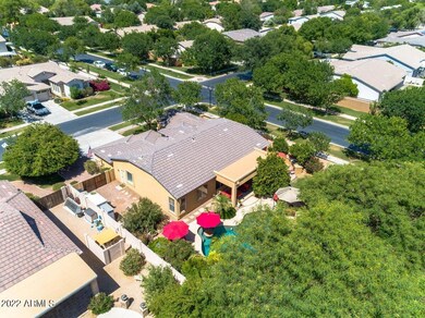 Aerial back of home