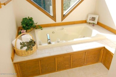 Large jetted soaking tub in Master Bath