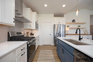 Soft close drawers in kitchen. Walk-in pantry