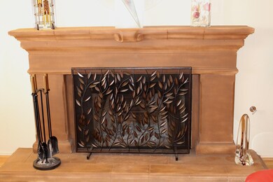 Fireplace in living room