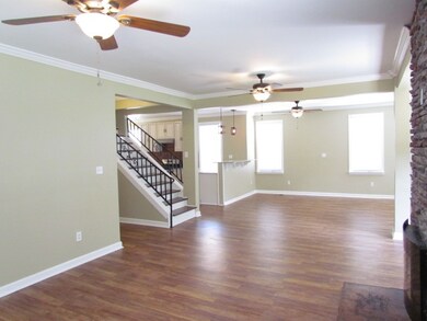 This view shows the staircase leading up to the ma