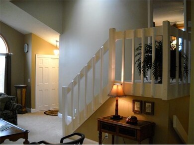 Living Room Open staircase leading to Master Suite
