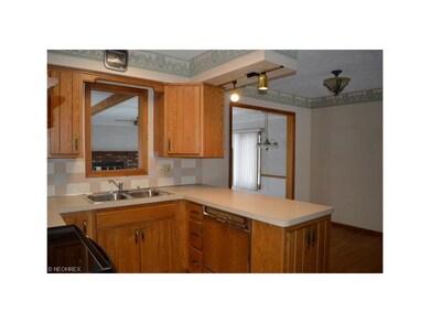 Large kitchen with custom made cabinets