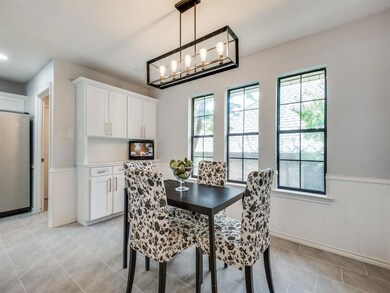 Kitchen nook includes a butler pantry/sidebar